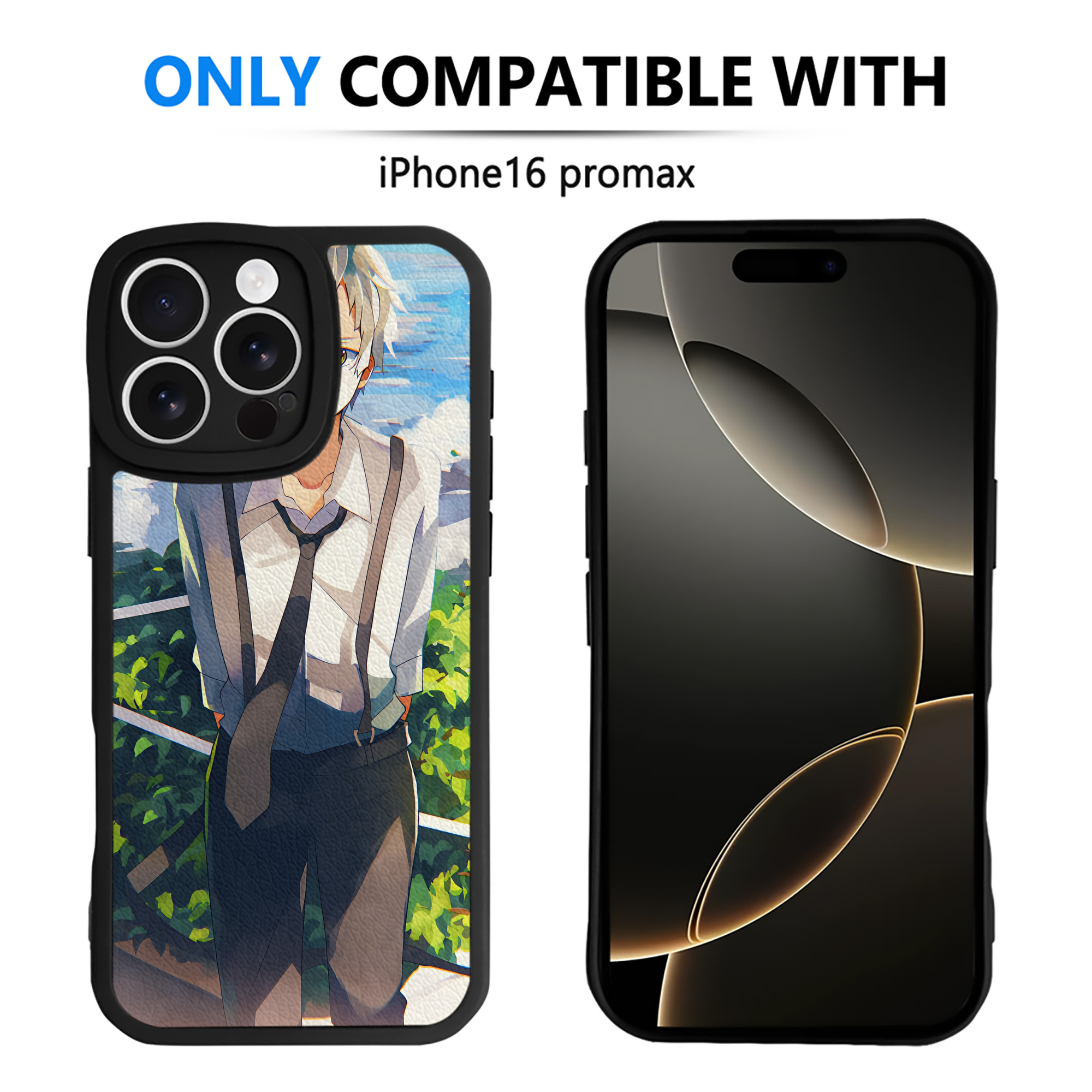 （画像用） 文豪ストレイドッグス Bungo Stray Dogs 【iPhone 16シリーズ対応】シリコンスマホケース（レザー調） 材質：シリコン